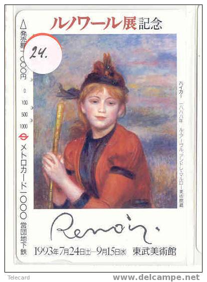 Carte Art Peinture RENOIR Glaneuses Kunst Painting (24) - Painting