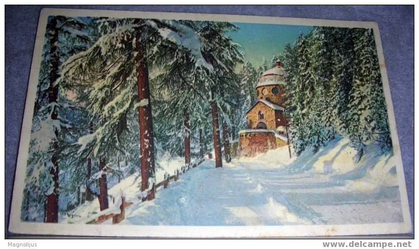 Switzerland,St.Moritz,Segantini,Museum,Winter,vintage  Postcard - Saint-Moritz