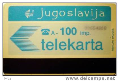 YUGOSLAVIA - Autelca Card - Ptt PS - 100 Units - Yougoslavie