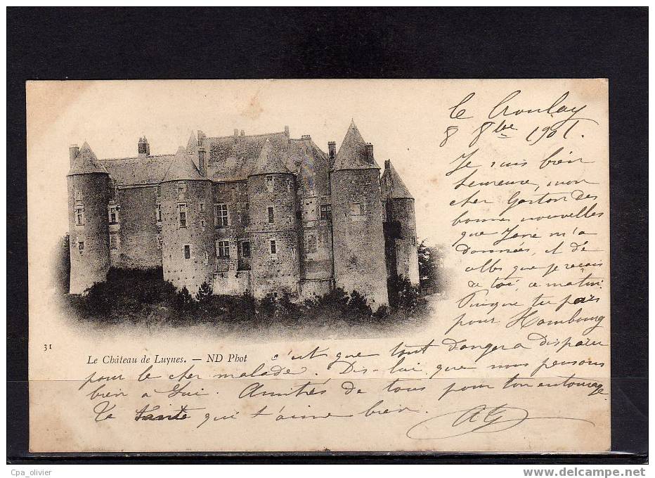 37 LUYNES Chateau, Ed ND 31, Cliché Réduit, 1901 - Luynes