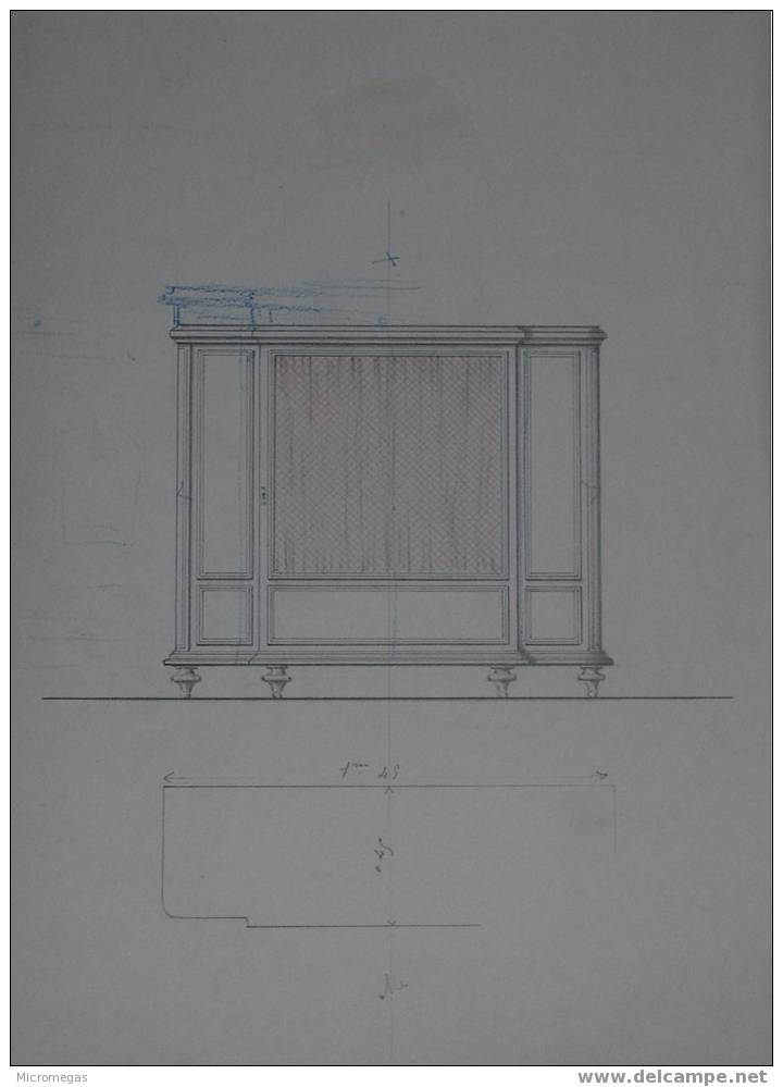 Dessin Ancien D´ébénisterie - Dessins