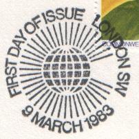 Fdc Gb 1983 Sciences  Climat & Météorologie Illustration Saison Printemps Commonwealth Day Peinture - Climate & Meteorology