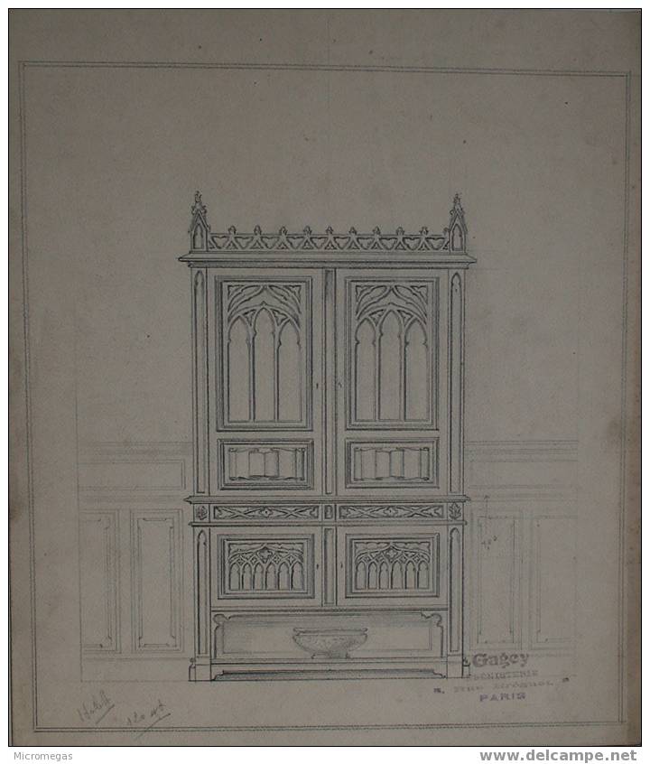 Dessin Ancien D´ébénisterie - Drawings