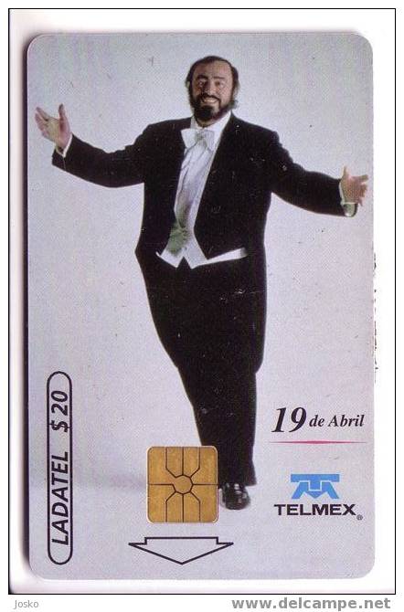 LUCIANO PAVAROTTI - Italy ( Mexico Chip Card ) * Italia Opera Tenor Classic Music Musique Musik Musica Musical Musicale - Música