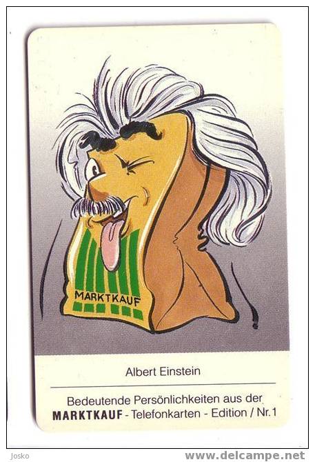 ALBERT EINSTEIN - Germany Rare Card , Only 20.000 Ex. - Judaica - Personajes