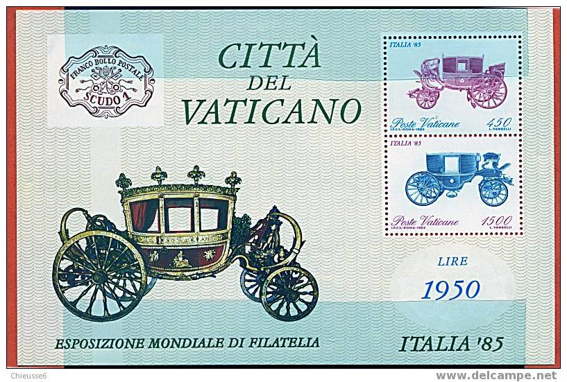 Vatican ** Bloc N° 8 - "Italia 85" - Blocks & Sheetlets & Panes
