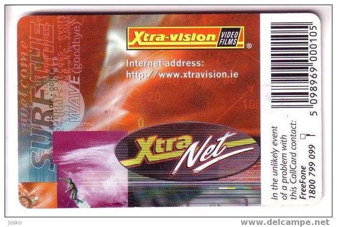 Xtra-vision ( Ireland Card ) - Videos To Rent - Movies For Sale - Film - Films - Irland