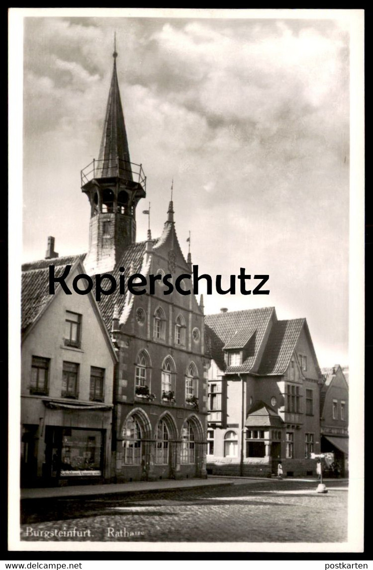 ALTE POSTKARTE BURGSTEINFURT STEINFURT RATHAUS Town Hall Ansichtskarte AK Postcard Cpa - Steinfurt