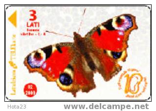 Latvia , Lettland , Lettonia  -butterfly , Schmetterling , Papillon - Insekts Chip Phonecard 2005 Y - Lettland