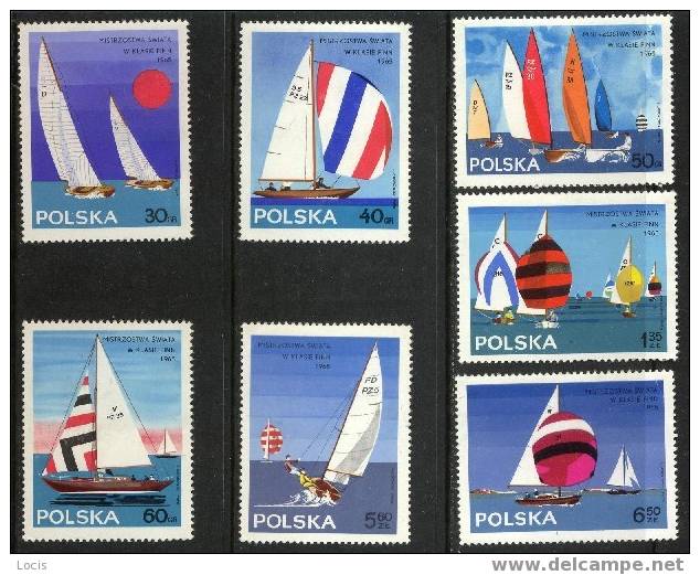 POLAND 1965 MNH- SAILING SPORT - Unused Stamps