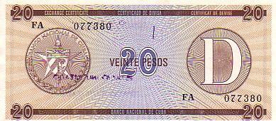 CUBA   20 Pesos Non Daté   Pick FX36   ***** QUALITE  AUNC ***** - Kuba