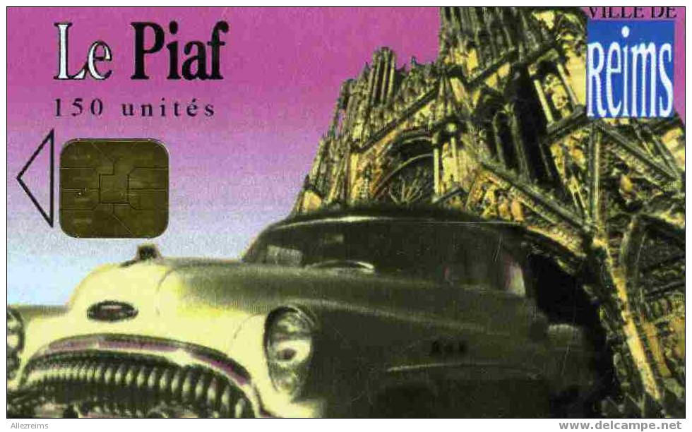 Carte PIAF Reims  Voitures Anciennes  5        Seulement 1700 Ex - Cartes De Stationnement, PIAF