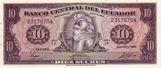 EQUATEUR    10 Sucres  Daté Du 20-04-1983    Pick 114b     *****BILLET  NEUF***** - Ecuador