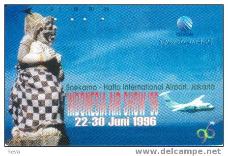 INDONESIA 75  U  AIR SHOW '96  JAKARTA  AIRPLANE  STATUE  SCARCE READ DESCRIPTION !! - Indonesia