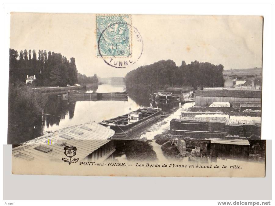 CPA----89-----Pont Sur Yonne -----BORDS DE L'YONNE - Pont Sur Yonne