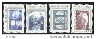 2004 POLAND POLES ON STAMPSE 4V MNH - Unused Stamps