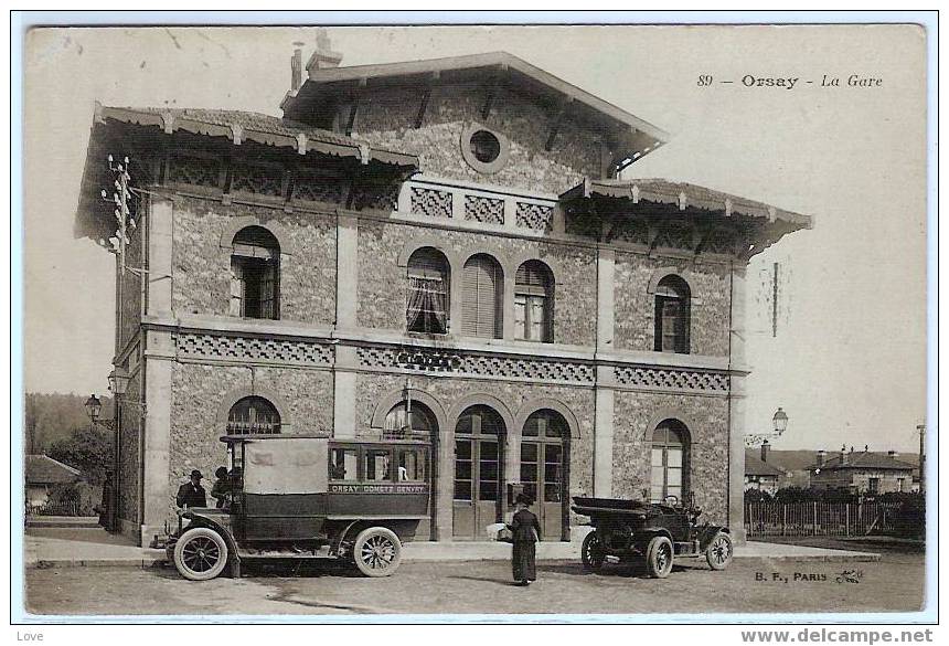 ORSAY: GROS PLAN SUR LE TAXI DE LA GARE: ORSAY, GOMETZ, GENVRY. - Orsay