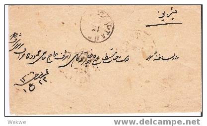 MES015/ IRAK -  1885, Persien-Baghdad, Türk. Nachporto Mi. 47A (Brief, Cover, Lettre) - Iraq