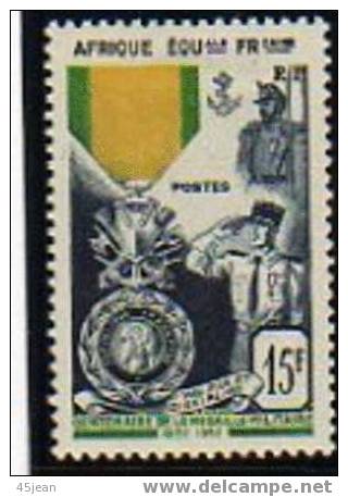 A.E.F: 1952, N°229 Centenaire De La Médaille Militaire, à Moins De 30% - Sonstige & Ohne Zuordnung