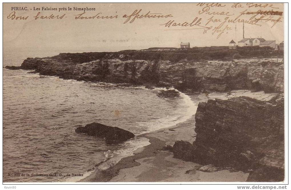 44 PIRIAC Les Falaises Prés Le Sémaphore - Piriac Sur Mer