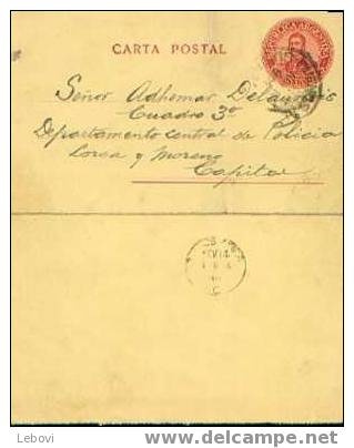 ARGENTINE - Carte-lettre Avec Timbre Préimprimé (1908) - Entiers Postaux