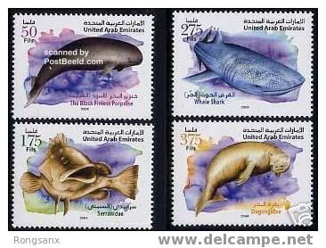 2005 U.A.E.Marine Life 4v MNH - Emirats Arabes Unis (Général)