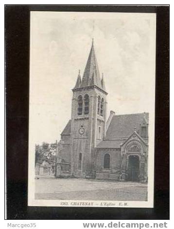 16899 Chatenay  L'église édit.E.M. N° 8363   Belle Carte - Chatenay Malabry