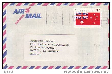 Timbre "Australian  Red Enseign - Merchant Ships" Sur Lettre Du 1/5/1991 - Timbres