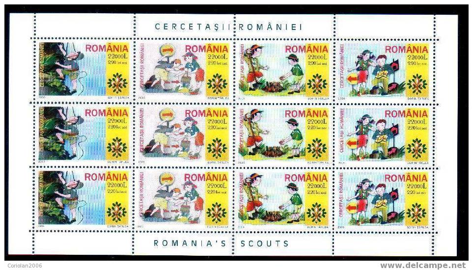 Romania 2005 -MS - 3X4 Val. - Unused Stamps