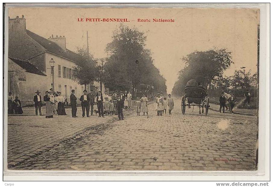 Le PETIT-BONNEUIL. - Route Nationale. - Bonneuil Sur Marne