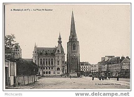 CPA 35 REDON - La Place St Sauveur - Redon