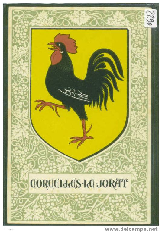 DISTRICT D´ORON /// CORCELLES LE JORAT - ARMORIAL  - TTB - Corcelles-le-Jorat