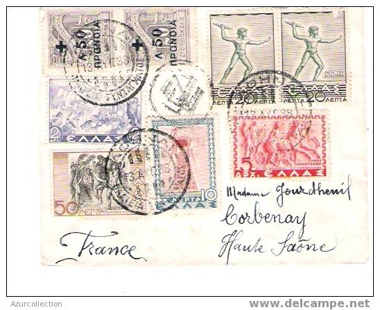 LETTRE POUR CORBENAY .70.   1939 - Postmarks - EMA (Printer Machine)