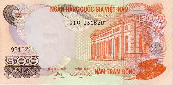 VIET NAM Sud    500 Dong  Non Daté (1970)   Pick 28a    ***** UNC  BANKNOTE ***** - Vietnam