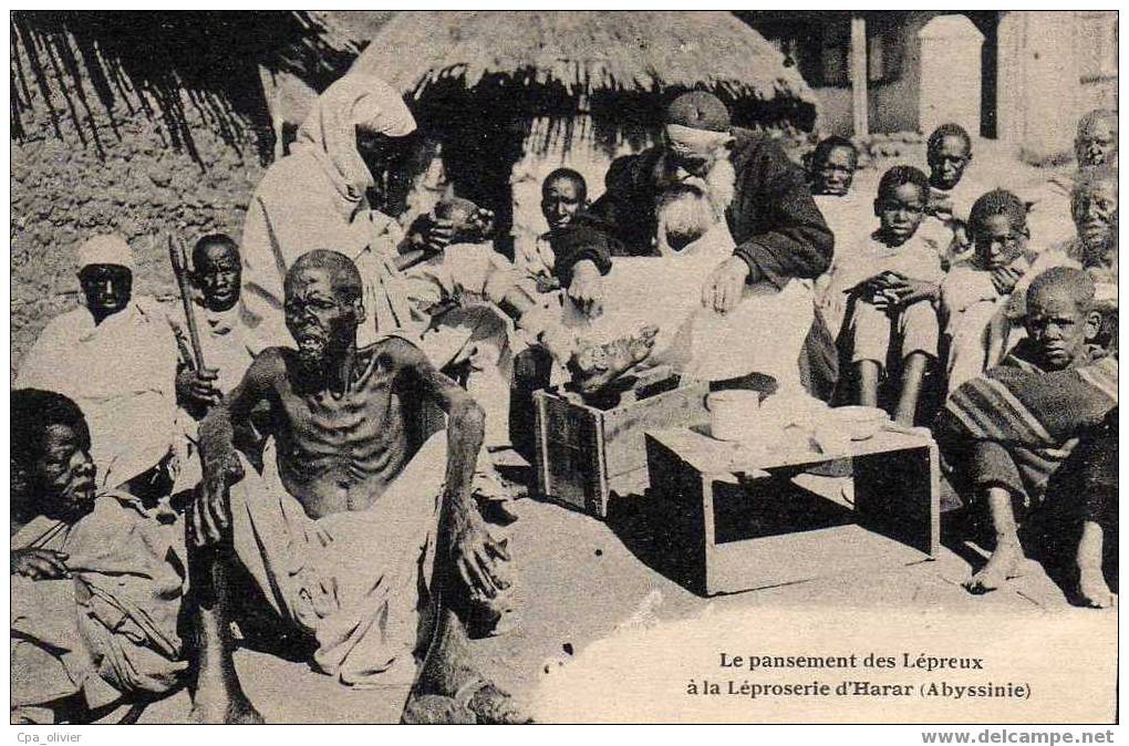 ETHIOPIE Abyssinie, Harar, Pansement Des Lepreux, Léproserie, Ed ?, 191? - Ethiopie