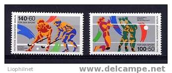 ALLEMAGNE OUEST BERLIN 1989, VOLLLEY-BALL, HOCKEY SUR GAZON, 2 Valeurs. R1755 - Volleyball