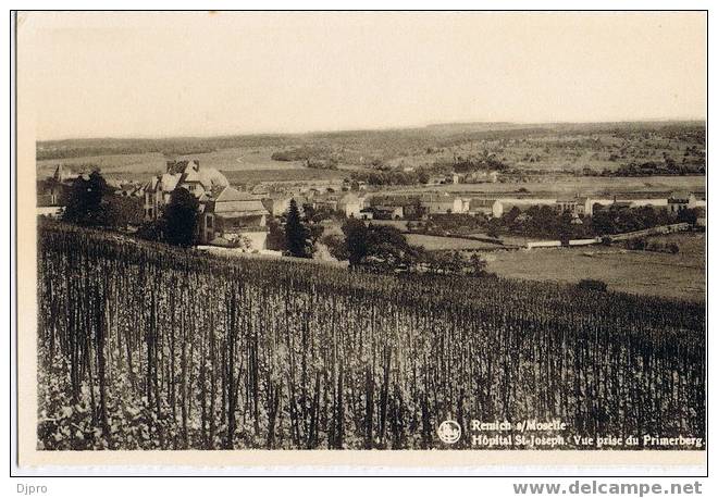 Remich Sur  Moselle  Hopital Sint Joseph Vue Prise Du Primerberg - Remich