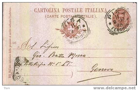 PISA - Anno 1897 - Entiers Postaux