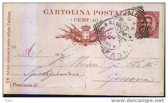 ALESSANDRIA - Fine ´800 - Entiers Postaux