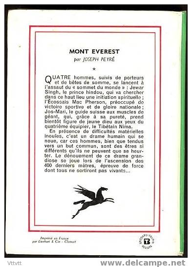 "MONT EVEREST" De Joseph Peyré. Edition Hachette N° 80 (1964). Bon état - Bibliothèque Verte