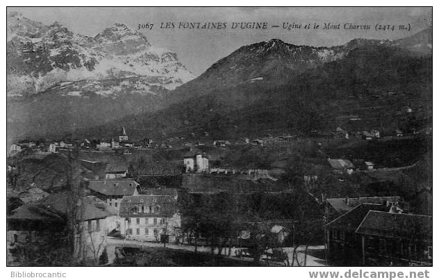 D73 - LES FONTAINES D''UGINE - USINE ET LE MONT CHARVIN - Ugine