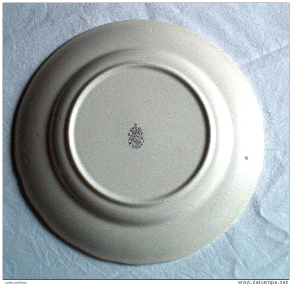 K § G Luneville - Assiette - Plate - Bord - AS 1690 - Lunéville (FRA)