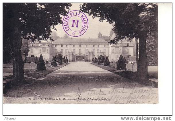 Rueil : Château De La Malmaison : La Façade Et L'entrée Principale - Rueil Malmaison