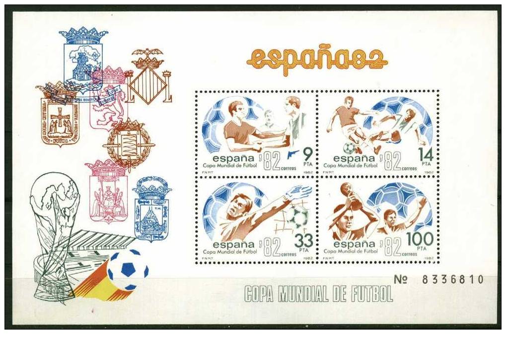 Espagne ** Blocs N° 31/32 - Espana 82. Coupe Du Monde De Foot - Blocs & Feuillets