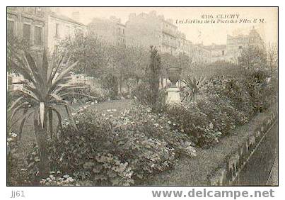 Clichy Les Jardins Et La Place Des Fetes - Clichy