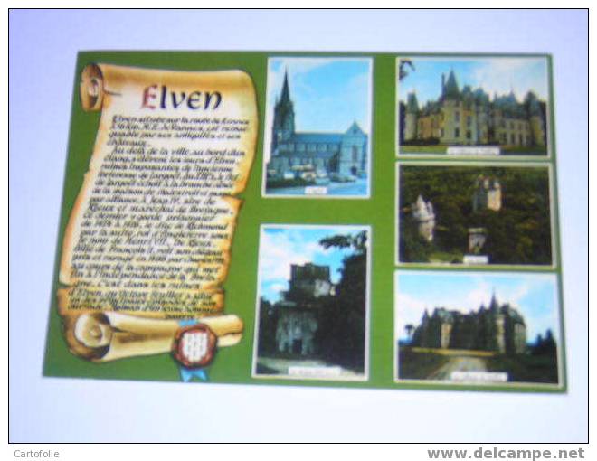 (344) - 1 - Carte Postale Sur Elven Multivues - Elven