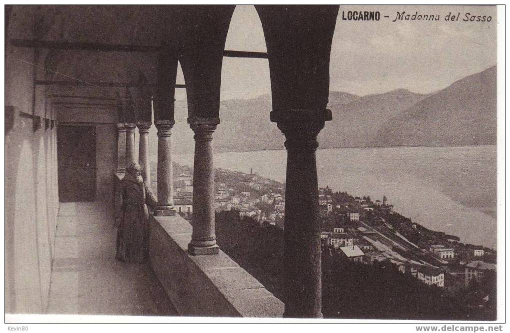 SUISSE LOCARNO Madonna Del Sasso Cpa Animée - Locarno