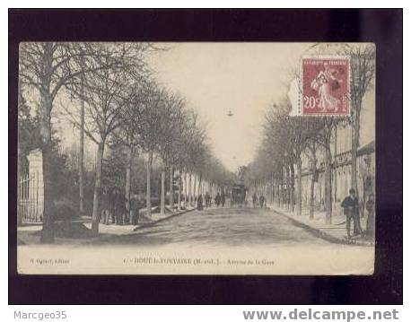 17515 Doué La Fontaine Avenue De La Gare édit.ogeard N°1 Animée  Belle Carte - Doue La Fontaine