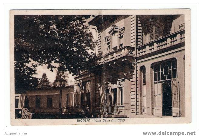 BIOGLIO - Villa Sella - Cartolina FP 1942 - Autres & Non Classés