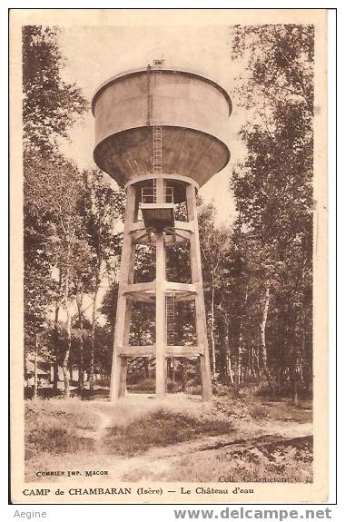 Chateau D Eau - Ref No 51- Camp De Chambaran -le Chateau D Eau   - Bon Etat - Wassertürme & Windräder (Repeller)